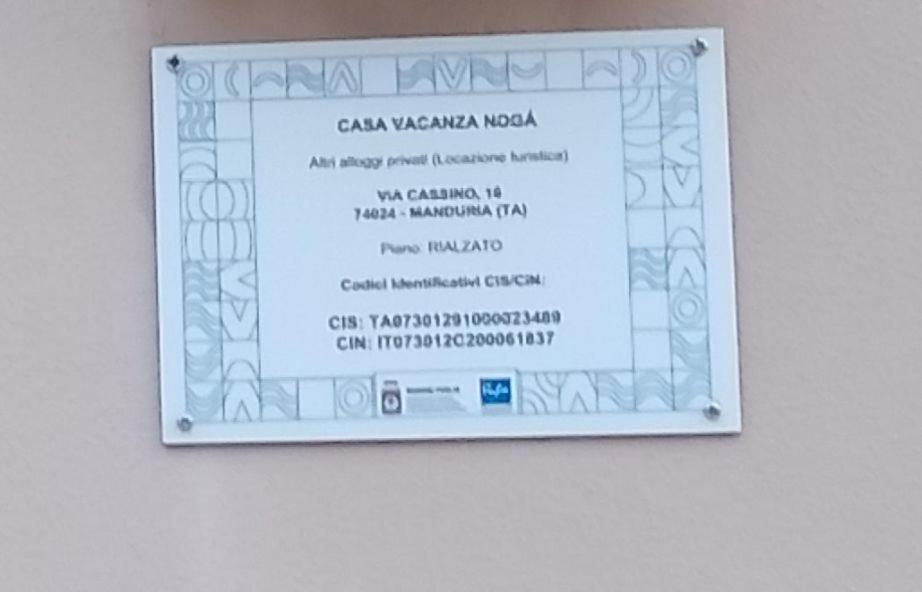 Casa Noga' Apartment Manduria Bagian luar foto